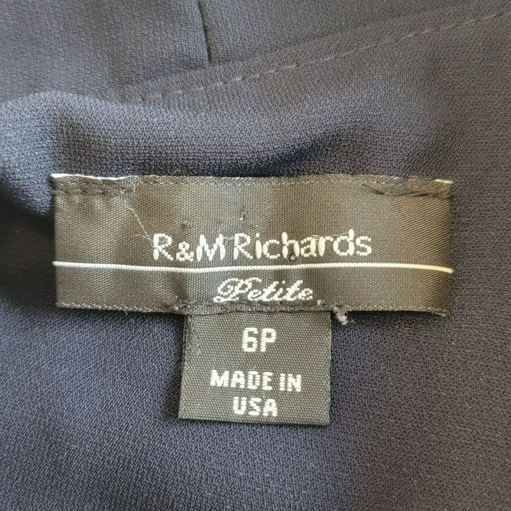 R & M Richards Women's 6P Navy Shell and Multi Color Jacket 1PC - Picture 4 of 10